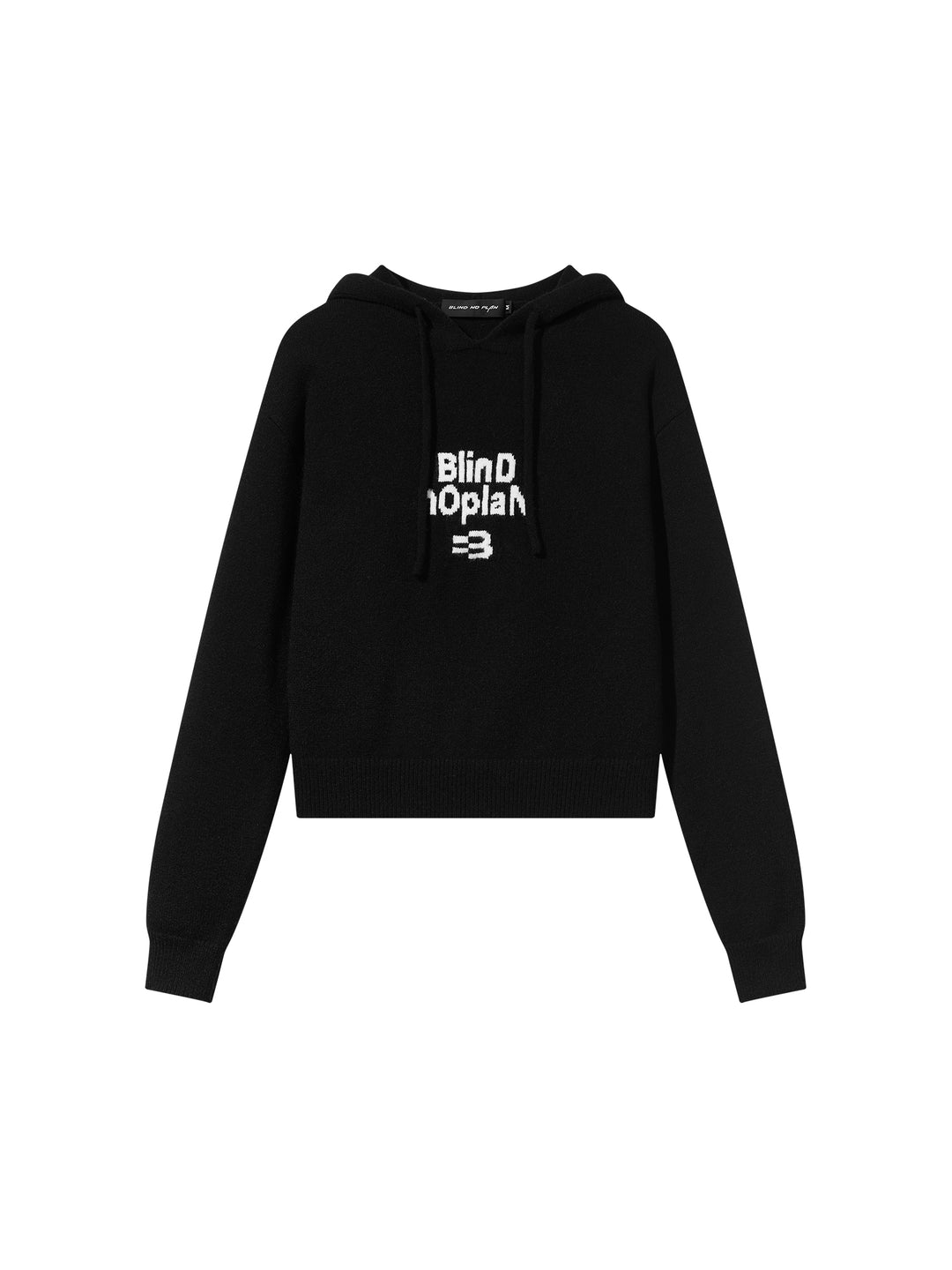 BLIND NO PLAN Basic LOGO Knit Hoodie