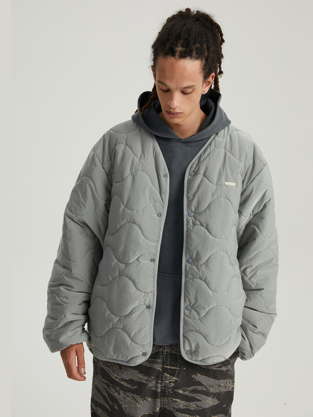 Wassup House Reversible Military Quilt Jacket