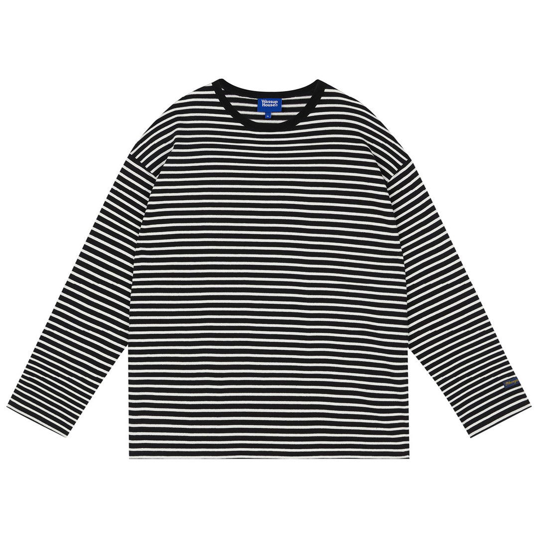 Wassup House Striped Long Sleeved Tee