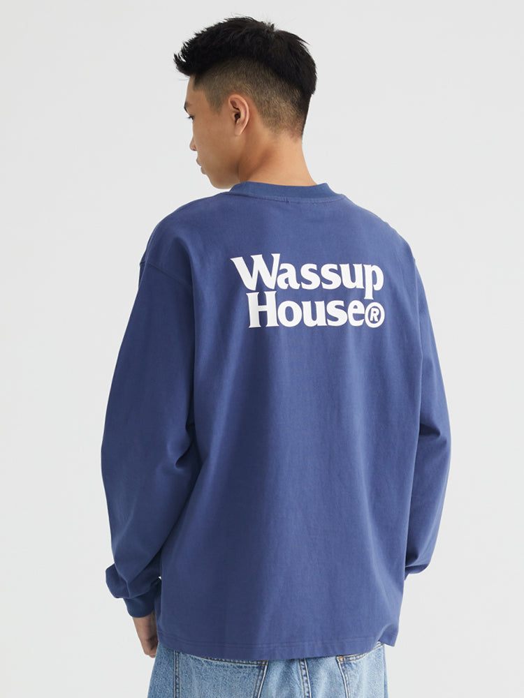 Wassup House Welcome Logo Long Sleeved Tee