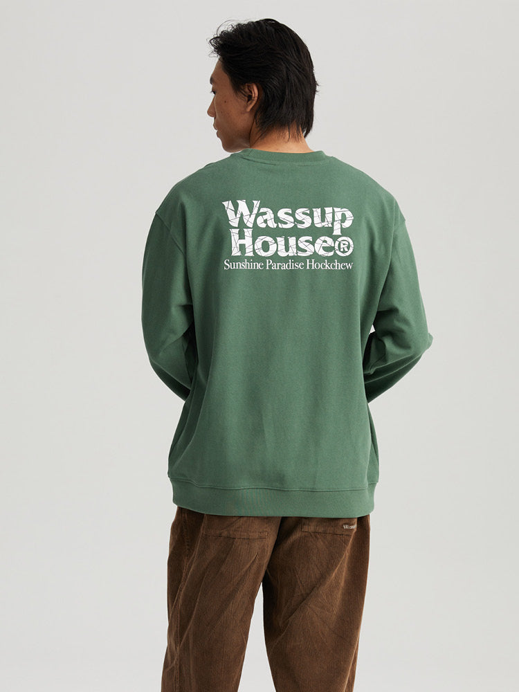 Wassup House Cutting Logo Sweatshirt