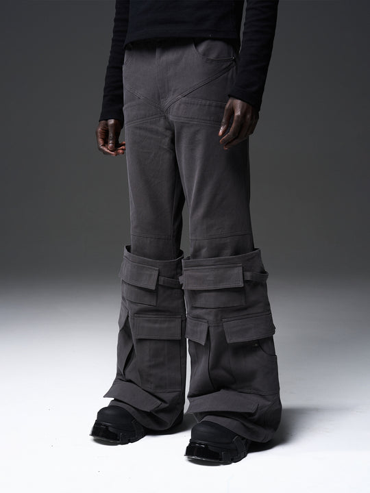 BLIND NO PLAN x BLACK8 Heavy Crafted Tube Boots Work Pocket Trousers