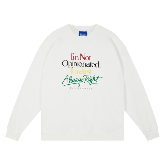 Wassup House Slogan Graffiti Print Sweatshirt