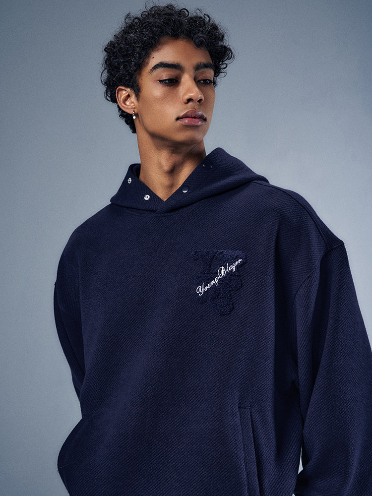 YADcrew x BIPOLAR Corduroy Embroidered Hoodie