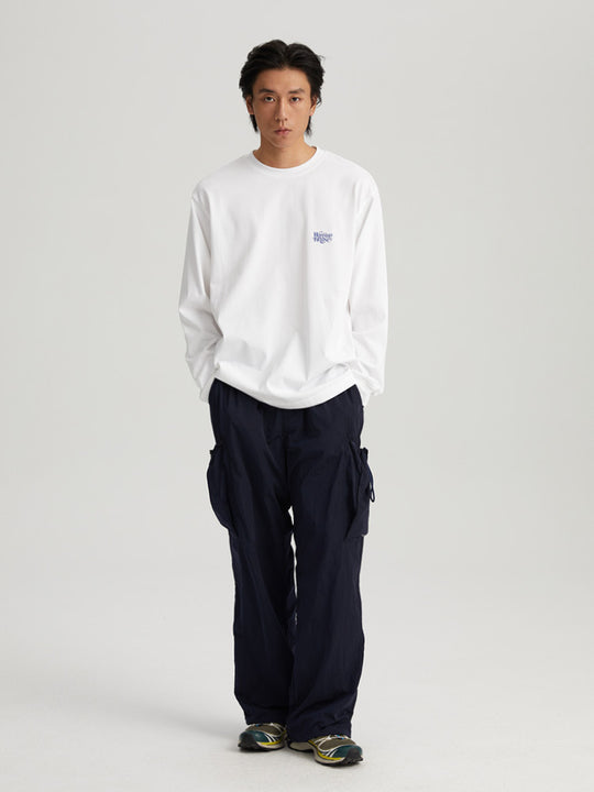 Wassup House Liner Font Logo Long Sleeved Tee