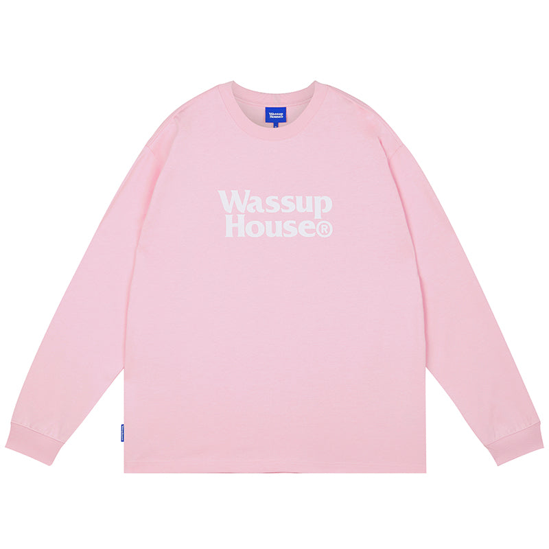 Wassup House Double Line Logo Long Sleeved Tee