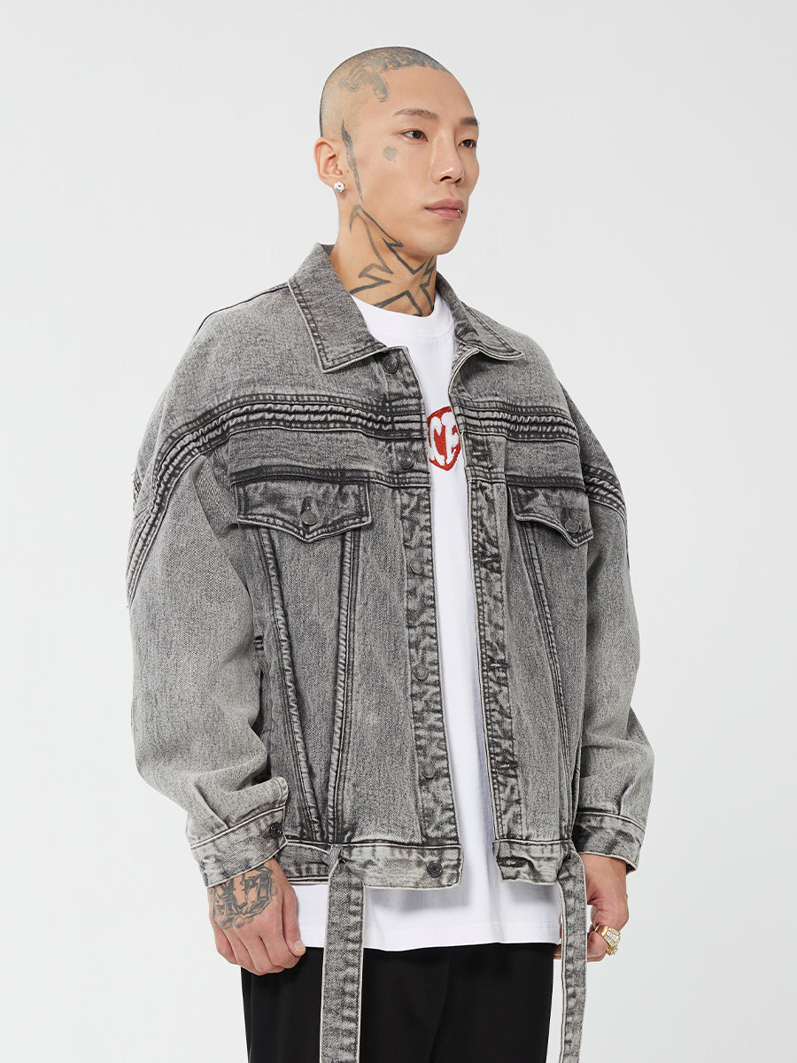 F2CE Vintage Washed Denim Jacket | Face 3 Face