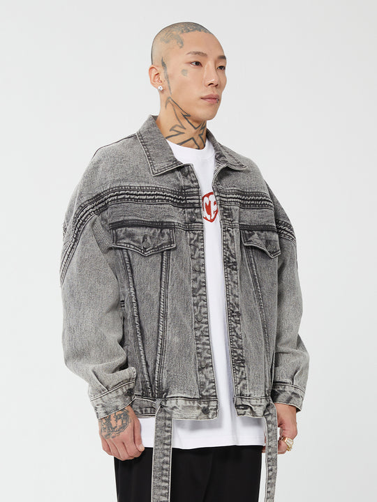 F2CE Vintage Washed Denim Jacket | Face 3 Face